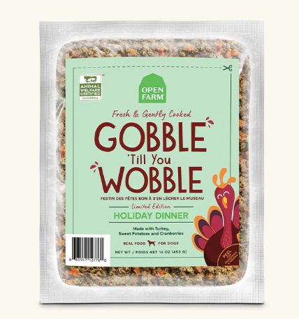 Open Farm Gobble 'Till You Wobble Gently Cooked Holiday Dinner for Dogs