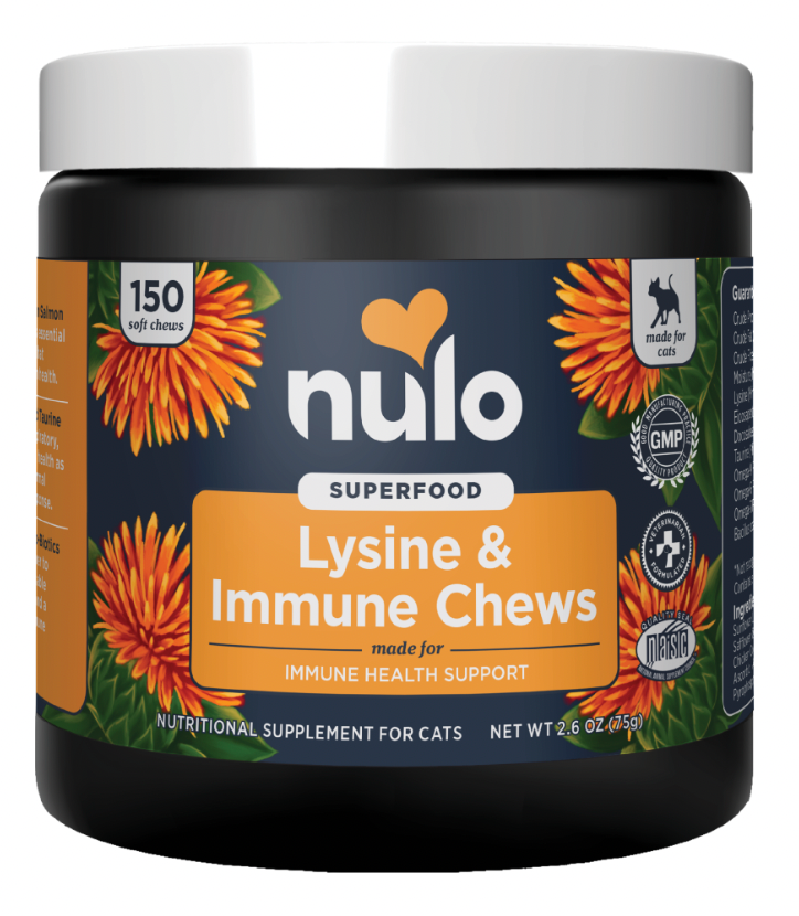Nulo Superfood Lysine/Immune Support Health Chews for Cats, 150 count
