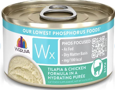 Weruva WX Low Phosphorus "Tilapia & Chicken" Grain-Free Canned Cat Food