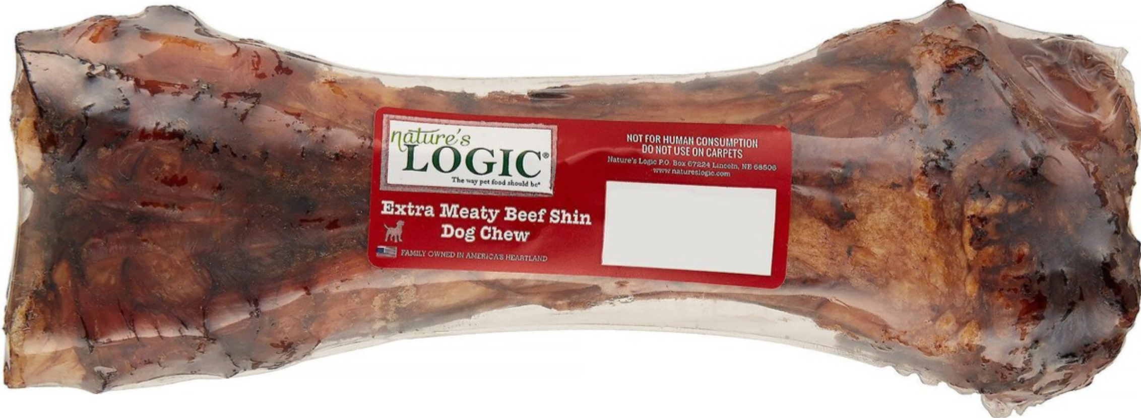 Nature's Logic Extra Meaty Shin Bone Dog Chew, 8-10"