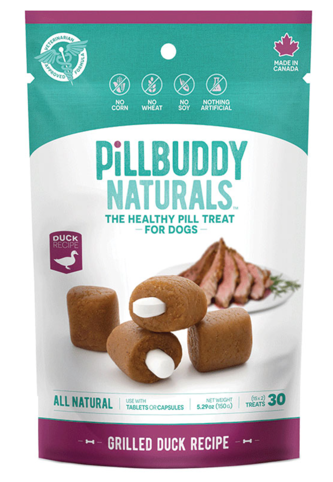Presidio Dog PillBuddy Naturals - Grilled Duck Flavor
