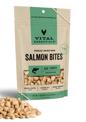 Vital Essentials Freeze-Dried Raw Dog Treats - Salmon Bites