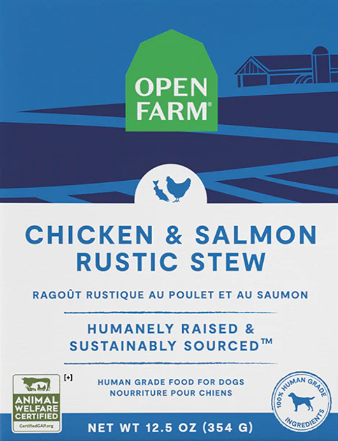 Open Farm Rustic Stew Wet Dog Food, Chicken & Salmon Recipe