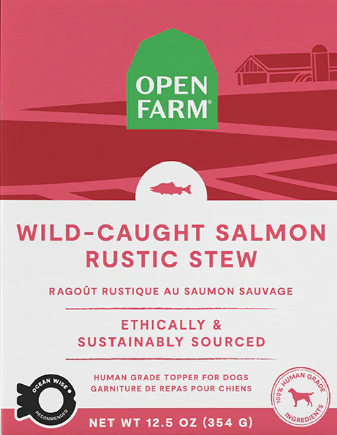 Open Farm Rustic Stew Wet Dog Food, Wild Salmon Recipe