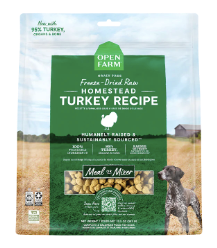 Open Farm Freeze Dried Raw Dog Food (Meal or Mixer), Homestead Turkey Recipe