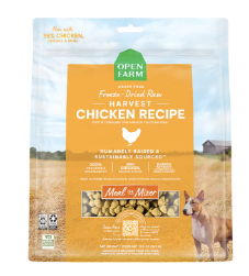 Open Farm Freeze Dried Raw Dog Food (Meal or Mixer), Harvest Chicken Recipe