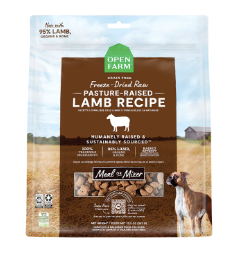 Open Farm Freeze Dried Raw Dog Food (Meal or Mixer), Pasture-Raised Lamb Recipe