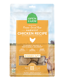 Open Farm Freeze Dried Raw Dog Food Patties, Harvest Chicken Recipe
