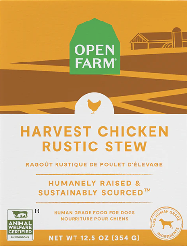 Open Farm Rustic Stew Wet Dog Food, Harvest Chicken Recipe