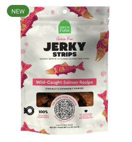Open Farm Grain-Free Jerky Strips, Salmon Recipe