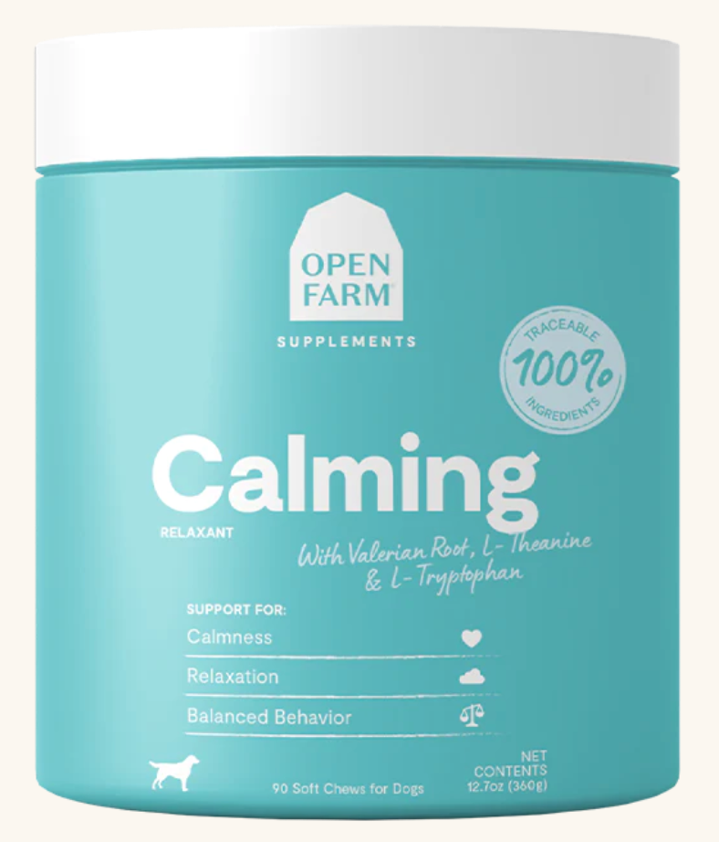 Open Farm Calming Supplement Chews for Dogs, 90 count