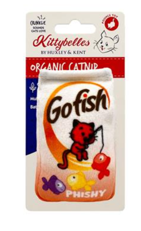 Huxley & Kent Catnip Cat Toy, Go Fish Phishy