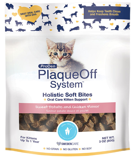 ProDen PlaqueOff Oral Care System™ Holistic Soft Bites – Kitten Formula