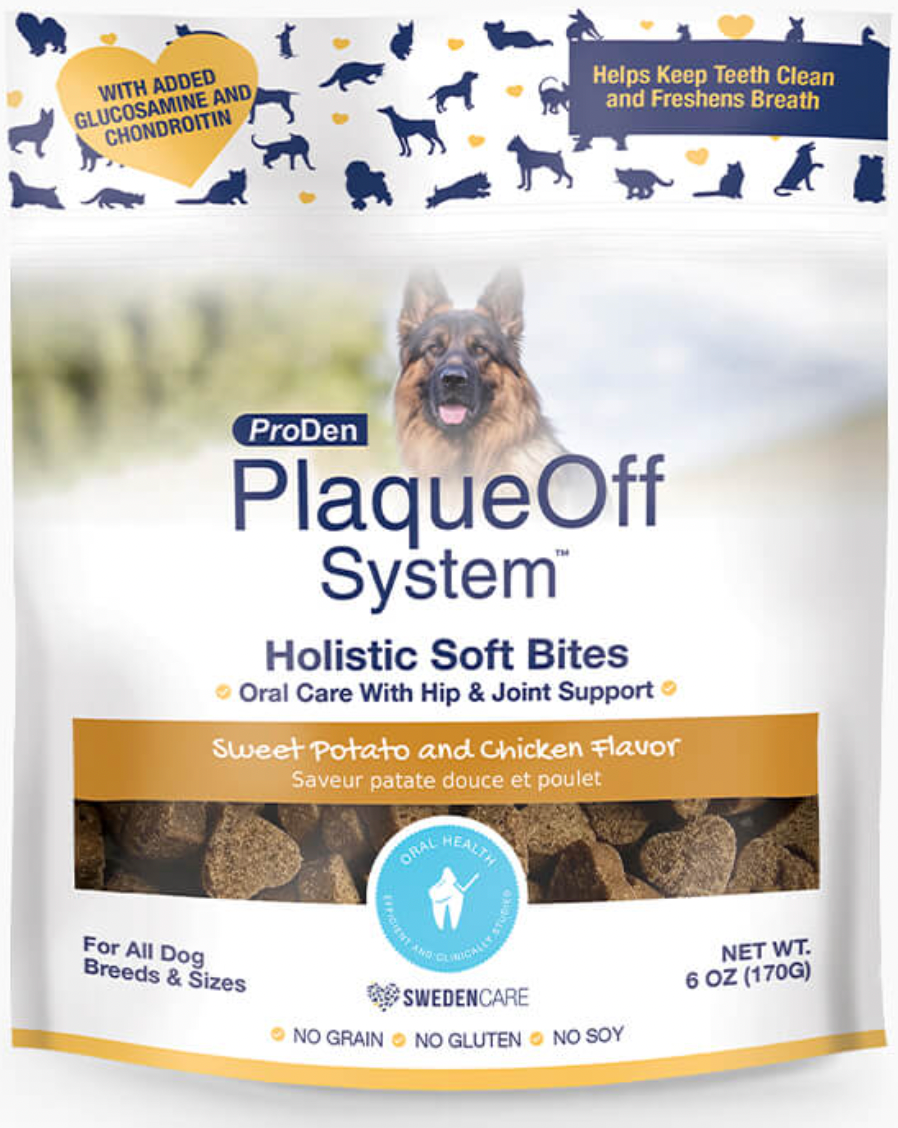 ProDen PlaqueOff Oral Care System™ Holistic Soft Bites – Large Dog Formula w/Hip Joint Support