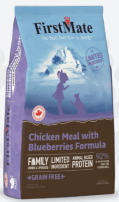 FirstMate Limited Ingredient Dry Cat Food, Cage-Free Chicken & Blueberries
