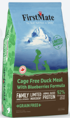 FirstMate Limited Ingredient Dry Cat Food, Cage-Free Duck & Blueberries