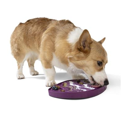 West Paw Seaflex® Feast Mat™: All-in-One Slow Feeder + Lick Mat "Bubbles" pattern