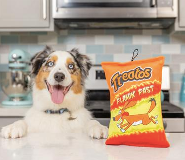 Huxley & Kent Lulubelle's "Treatos Snacks” Squeaky Plush Dog Toy
