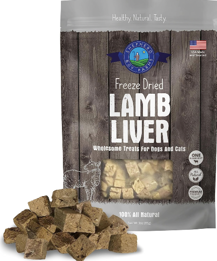 Shepherd Boy Farms Freeze Dried Lamb Liver Treat, 8 oz.
