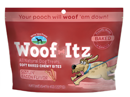 American Natural "Woof-Itz" Soft Baked Chewy Bites - Sizzlin' Bacon