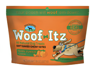American Natural "Woof-Itz" Soft Baked Chewy Bites - Poppin' Pumpkin