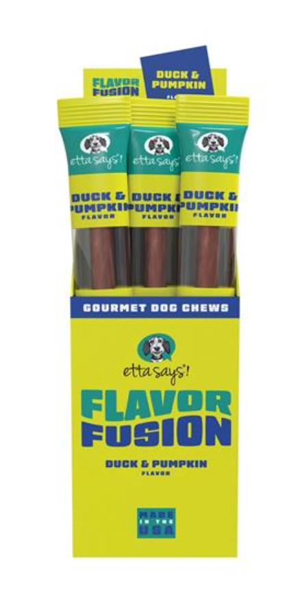 Treat Planet Etta Says! "Flavor Fusion" Dog Chew, Duck & Pumpkin flavor