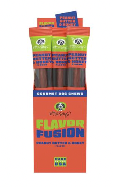 Treat Planet Etta Says! "Flavor Fusion" Dog Chew, Peanut Butter & Honey flavor