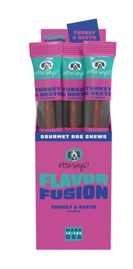 Treat Planet Etta Says! "Flavor Fusion" Dog Chew, Turkey & Beets flavor