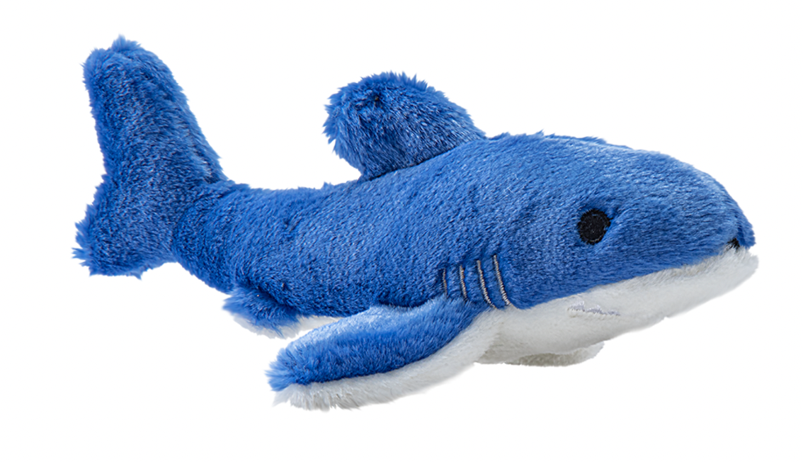 Fluff & Tuff "Baby Bruce Shark" Extra Small Squeaky Plush Dog Toy