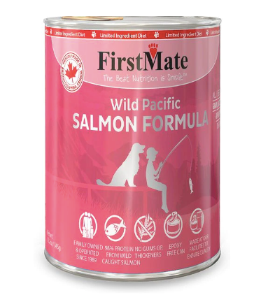 FirstMate Limited Ingredient Grain-Free Canned Dog Food, Wild-Caught Salmon