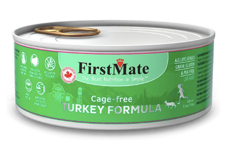 FirstMate Limited Ingredient Grain-Free Canned Cat Food, Cage-Free Turkey
