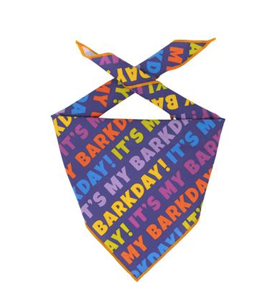Paisley Paw Designs "It's My Barkday" Bandana