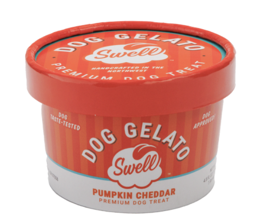 Swell Gelato for Dogs, Pumpkin Cheddar