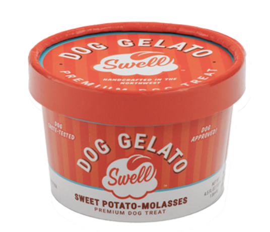 Swell Gelato for Dogs, Sweet Potato Molasses