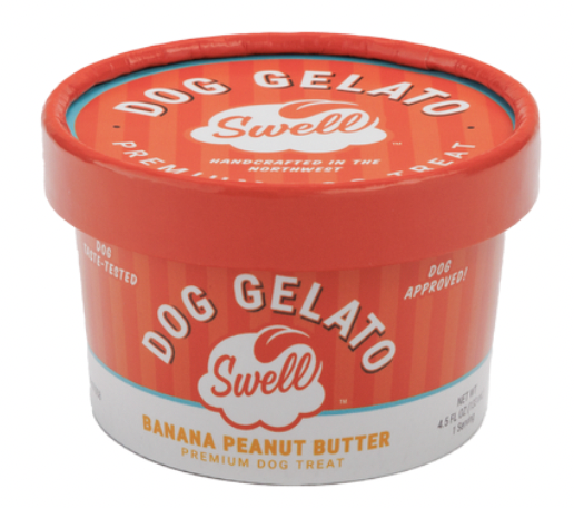 Swell Gelato for Dogs, Peanut Butter Banana