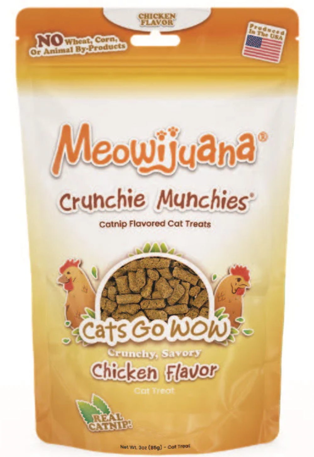 Meowijuana Cat Treat, Crunchie Munchie Chicken