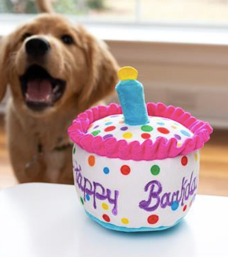 Huxley & Kent "Happy Barkday Cake" Plush Dog Toy