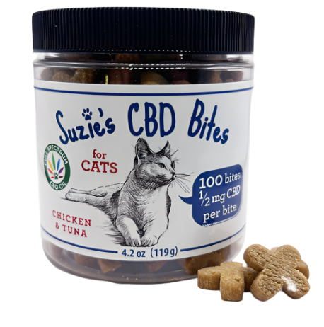 Suzie's CBD Soft Chews for Cats with Chicken & Tuna