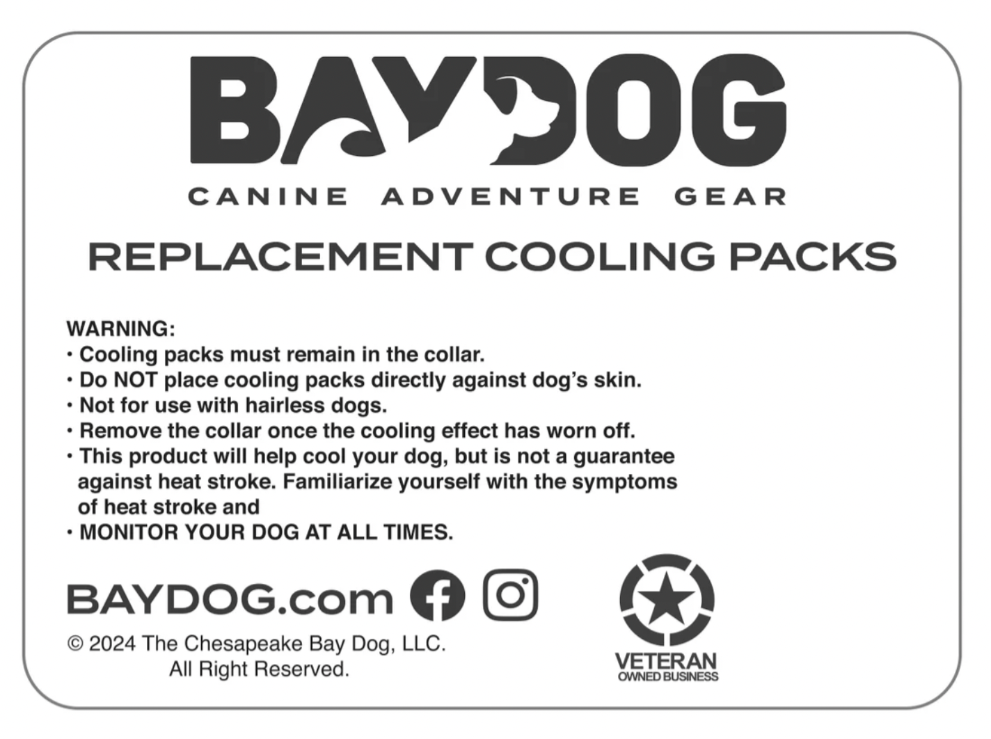 BayDog Replacement Cooling Packs