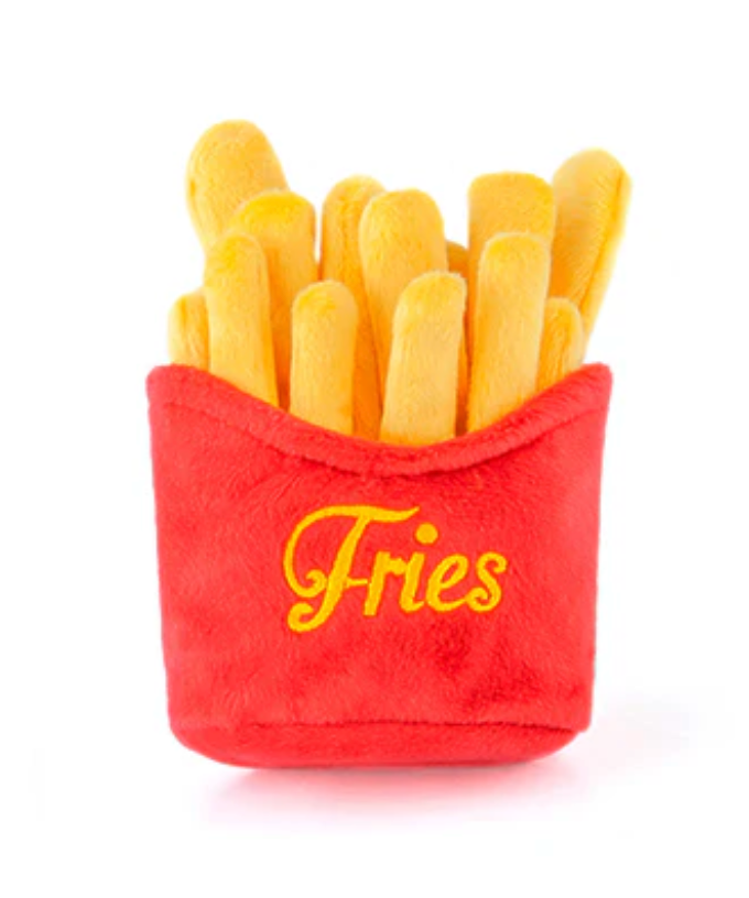 P.L.A.Y. "American Classics" French Fries Plush, Squeaky, Crinkle Dog Toy