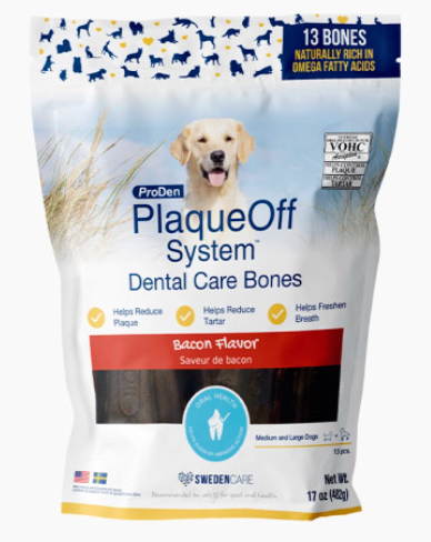 ProDen Plaque Off Dental Care Bones - Bacon Flavor