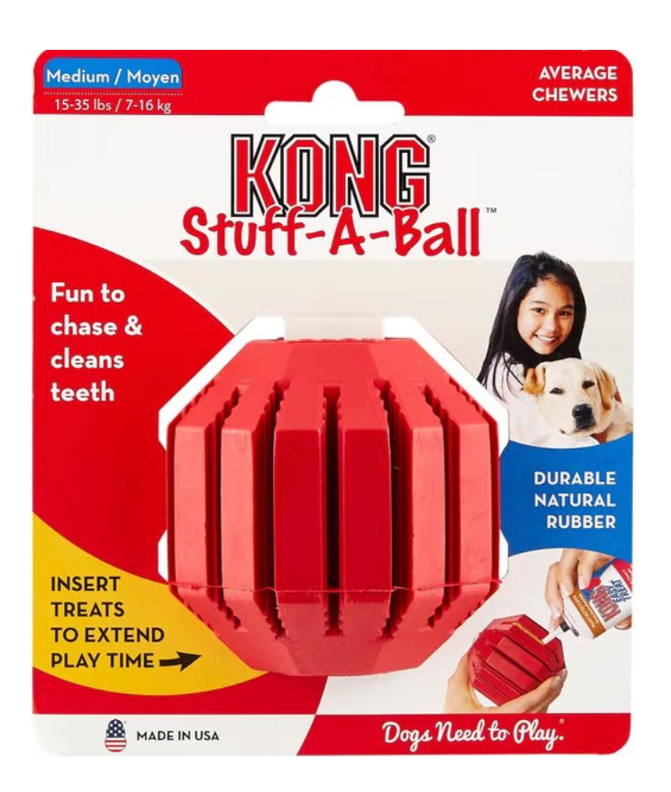 KONG Stuff A Ball Dog Toy, Medium