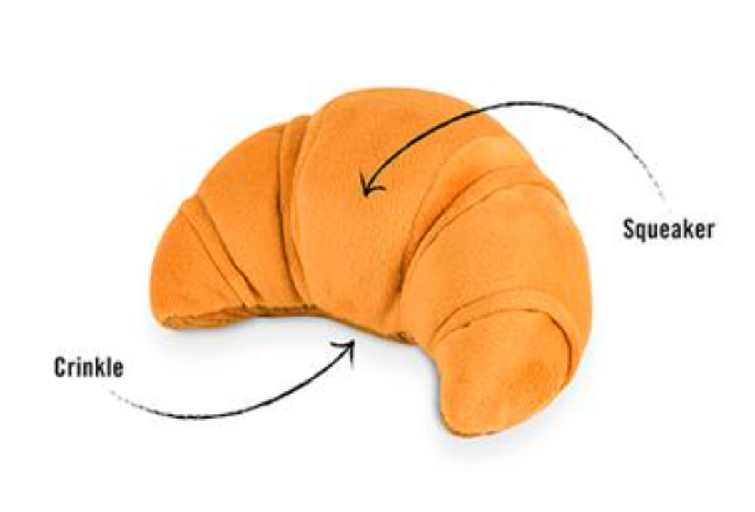 P.L.A.Y. "Barking Brunch" Croissant Interactive Dog Toy