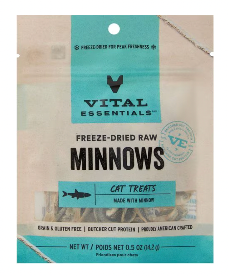 Vital Essentials Freeze-Dried Raw Cat Treats - Minnows, .5 oz