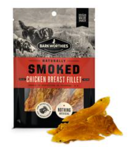 Barkworthies Smoked Chicken Breast Fillets, 4 oz