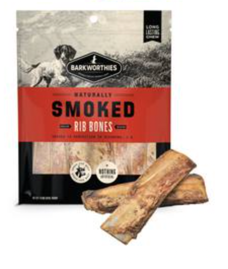 Barkworthies Smoked Beef Rib Bones, 10 pack