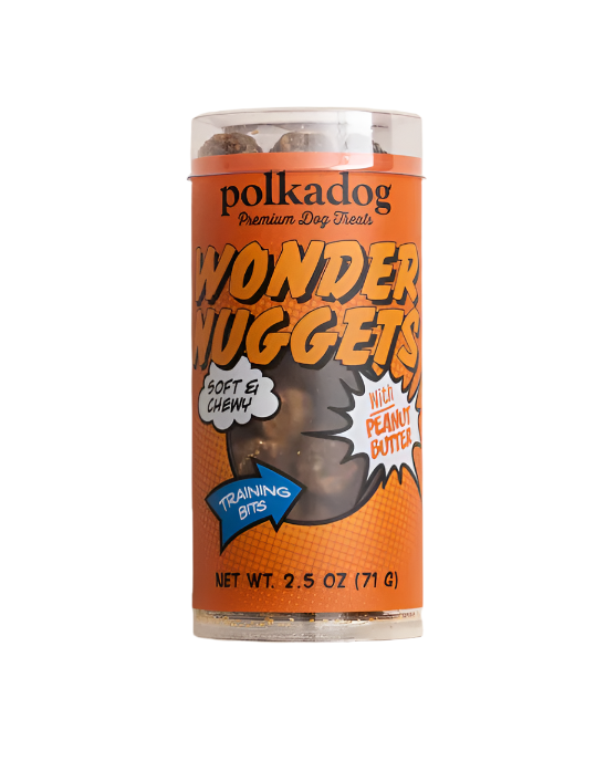 PolkaDog Bakery "Wonder Nuggets," Peanut Butter, 2.5 oz Pocket Size