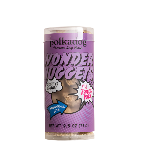 PolkaDog Bakery "Wonder Nuggets," Pork & Apple 2.5 oz Pocket Size