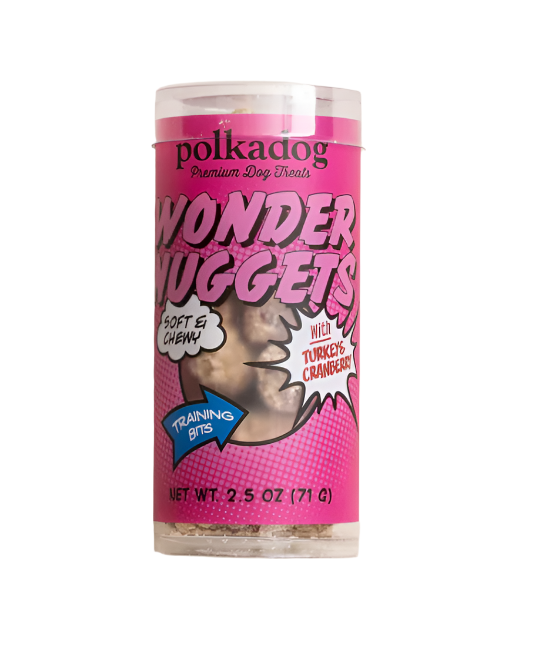 PolkaDog Bakery "Wonder Nuggets," Turkey & Cranberry, 2.5 oz Pocket Size