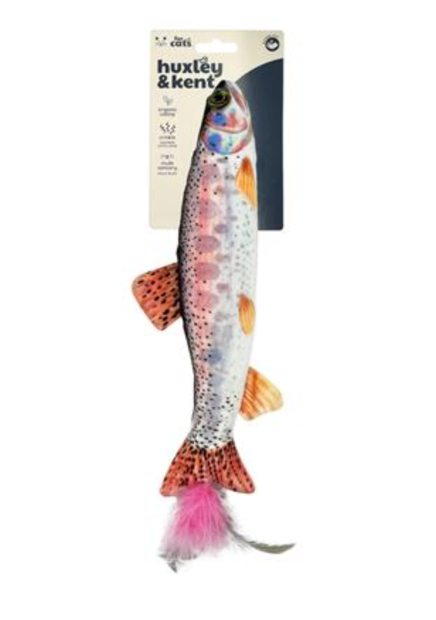 Huxley & Kent Catnip Cat Toy, Big Rainbow Trout Kicker